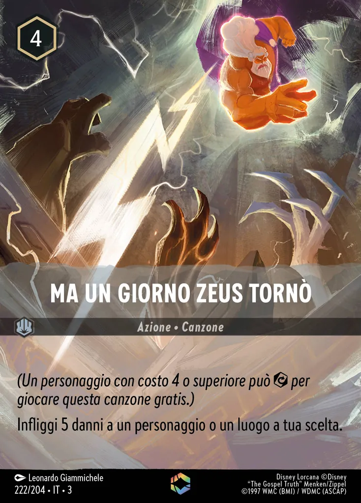 Ma Un Giorno Zeus Tornò