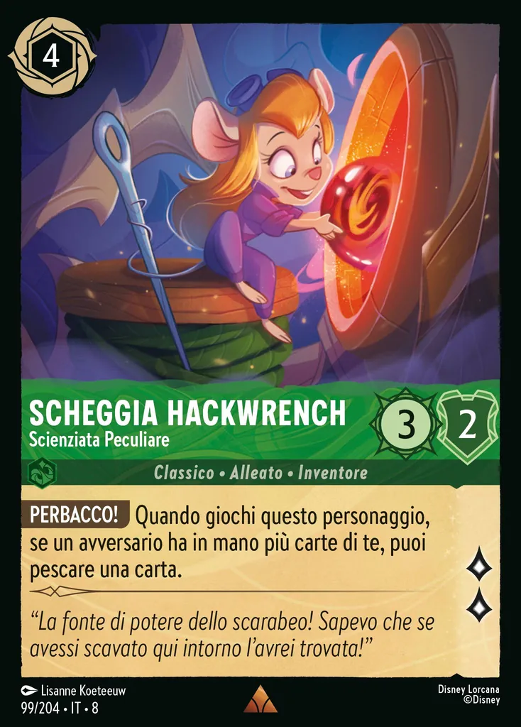 Scheggia Hackwrench - Scienziata Peculiare